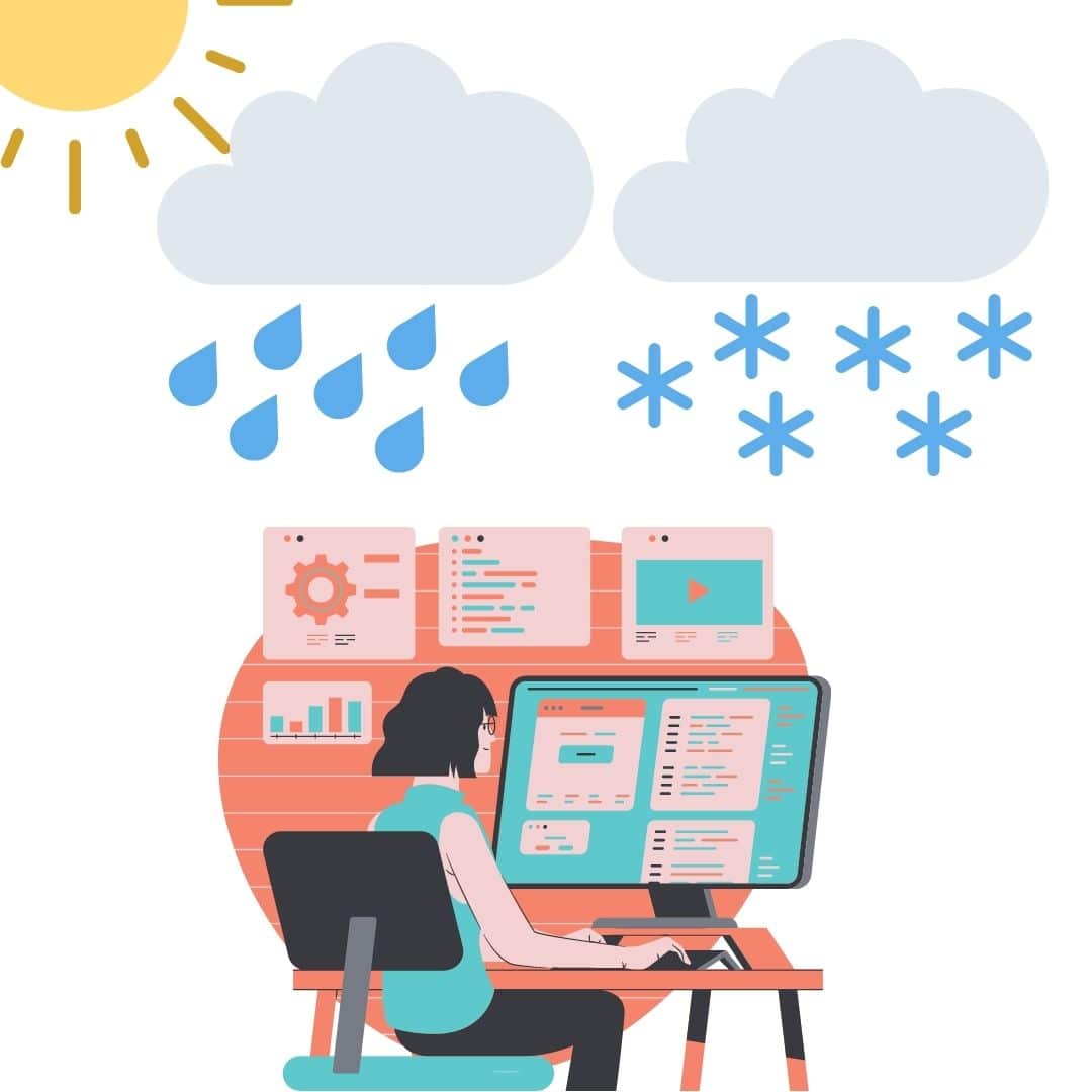 weather data visualisation example